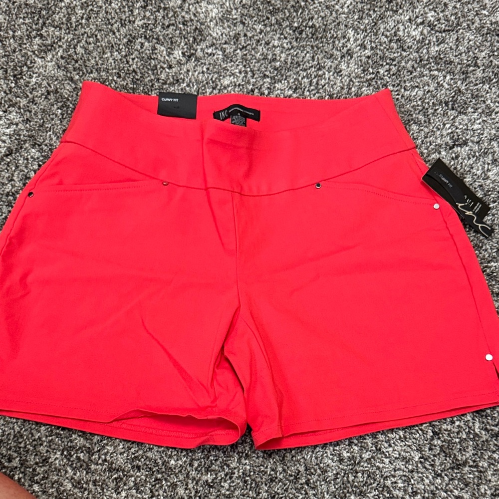 Dressed in inc High Waist Red Shorts